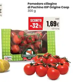 Coop Trentino Pomodoro ciliegino di Pachino IGP Origine Coop offerta
