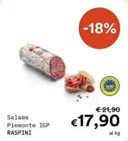 Borello Supermercati Salame Piemonte IGP RASPINI offerta