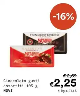 Borello Supermercati Cioccolato gusti assortiti NOVI offerta