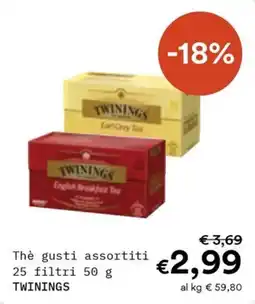 Borello Supermercati Thè gusti assortiti TWININGS offerta