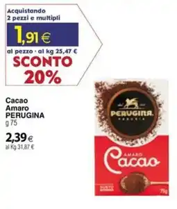 Docks Cash&Carry Cacao Amaro PERUGINA offerta