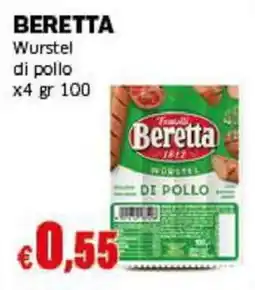 Mercati Alimentari Wurstel di pollo Beretta offerta