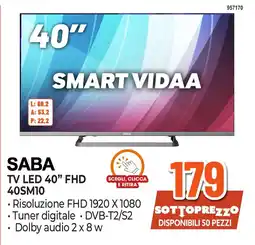 Expert Di Lella SABA TV LED 40" FHD offerta