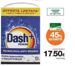 Superconti Detersivo lavatrice Dash+ Power offerta