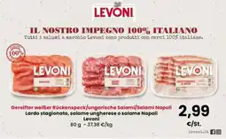 Interspar Lardo stagionato, salame ungherese o salame Napoli Levoni offerta