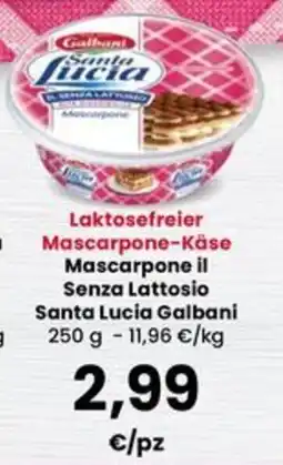 Interspar Mascarpone il Senza Lattosio Santa Lucia Galbani offerta