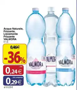 Docks Cash&Carry Acqua Naturale Frizzante Lievemente Frizzante Valmora offerta