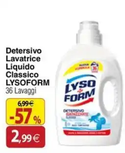 Docks Cash&Carry Detersivo Lavatrice Liquido Classico LYSOFORM offerta