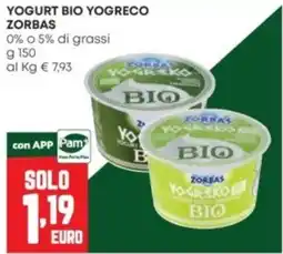 Panorama Yogurt bio yogreco Zorbas offerta
