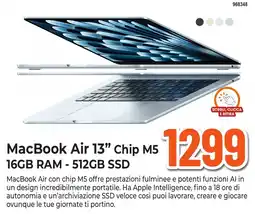 Expert Di Lella MacBook Air 13" Chip M5 offerta