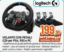 Expert Logitech G29 volante con pedali offerta