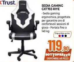 Expert Trust Sedia gaming GXT703 Riye offerta