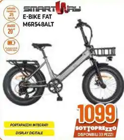 Expert Smartway E-Bike Fat M6R548ALT offerta