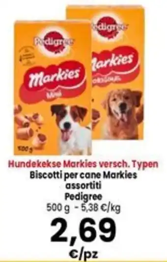 Biscotti per cane Markies assortiti Pedigree