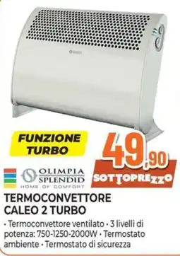 Extracoop Olimpia Splendid Termoconvettore Caleo 2 Turbo offerta