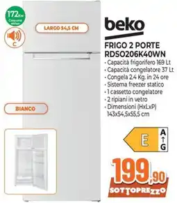 Extracoop Frigo 2 porte Beko offerta
