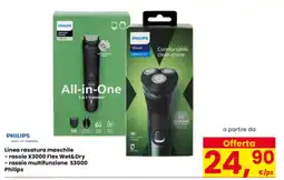 Interspar rasoio X3000 Flex Wet&Dry offerta