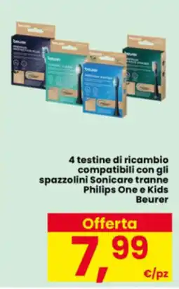 Interspar Testine di ricambio Beurer offerta