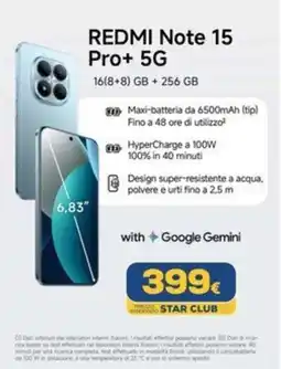 Euronics Tufano Redmi Note 15 Pro+ 5G offerta