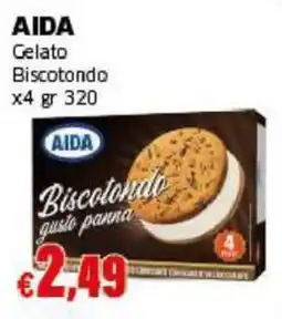 Mercati Alimentari Aida gelato biscotondo gusto panna offerta