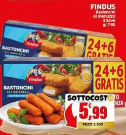 Mercati Alimentari Findus Bastoncini di merluzzo offerta