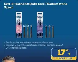 Euronics Tufano Oral-B Testine iO Gentle Care / Radiant White offerta
