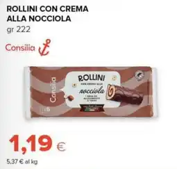Oasi Rollini con crema alla nocciola Consilia offerta