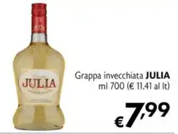 Maxi Supermercati Grappa invecchiata JULIA offerta