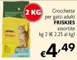 Maxi Supermercati Crocchette per gatti adulti Friskies assortite offerta