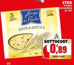 Mercati Alimentari Amor di Piada Pladina extrasottile offerta