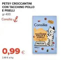 Oasi Petsy croccantini con tacchino pollo e piselli offerta