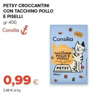 Oasi Petsy croccantini con tacchino pollo e piselli offerta