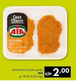 Eurospesa Sottilissime di pollo panate AIA offerta