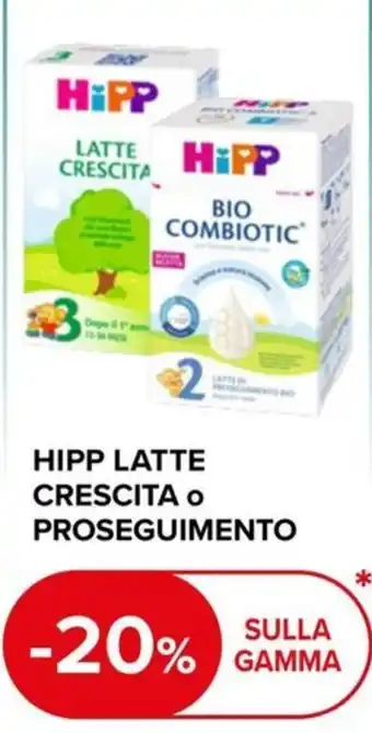 Hipp latte crescita o proseguimento