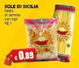 Mercati Alimentari Pasta di semola Sole di Sicilia offerta