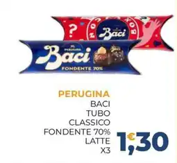 Moderna Perugina Baci tubo classico fondente 70% latte offerta