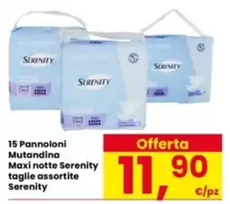 Interspar Pannoloni Mutandina Maxi notte Serenity offerta