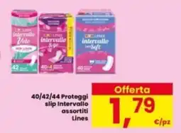 Interspar Proteggi slip Intervallo assortiti Lines offerta