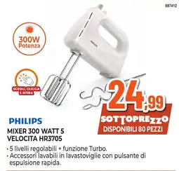 Expert Di Lella Philips mixer 300 watt 5 velocita hr3705 offerta