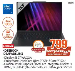 Expert Di Lella Lenovo Notebook IdeapadSlim3 offerta