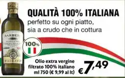 Maxi Supermercati Olio extra vergine filtrato Barbera offerta