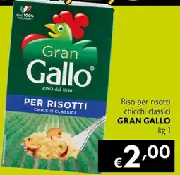 Maxi Supermercati Riso per risotti chicchi classici Gran Gallo offerta