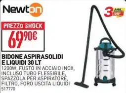 Ottimax Newton bidone aspirasolidi e liquidi offerta
