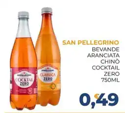 Moderna San Pellegrino bevande aranciata chinò cocktail zero offerta