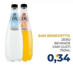 Moderna San Benedetto Zero bevande vari gusti offerta