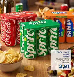 Moderna Coca - Cola Fanta Sprite Classica/Zero offerta