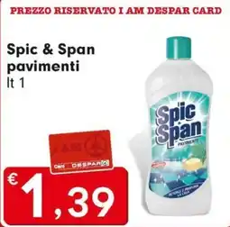 DeSpar Express Spic & Span pavimenti offerta