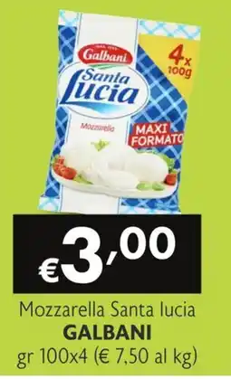 SuperW Mozzarella Santa lucia GALBANI offerta