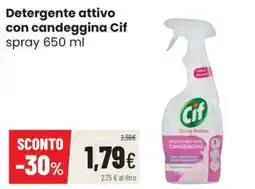 Coop Trentino Detergente attivo con candeggina Cif offerta
