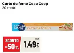 Coop Trentino Carta da forno Casa Coop offerta